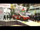 Uhuru Kenyatta flags off cars at start of Safari Rally in Nairobi