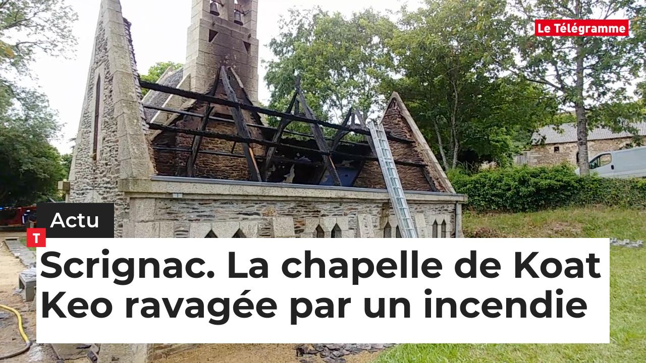 Scrignac. ​La chapelle de Koat Keo ravagée par un incendie (Le Télégramme)