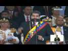 Venezuela's Maduro appears for military parade on day of protests
