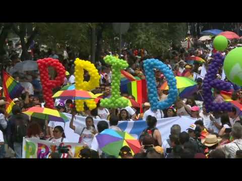 Thousands march for equality in Mexico's Gay Pride parade