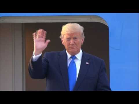 Trump arrives in S. Korea after inviting Kim to DMZ