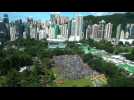 HK protesters gather in Victoria Park - Label : AFPTV - First images - Category : News
