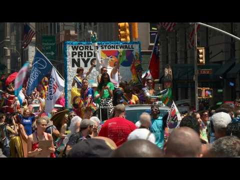 New York stages huge Gay Pride march, 50 years after Stonewall