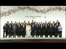 G20 leaders gather for family photo ahead of summit