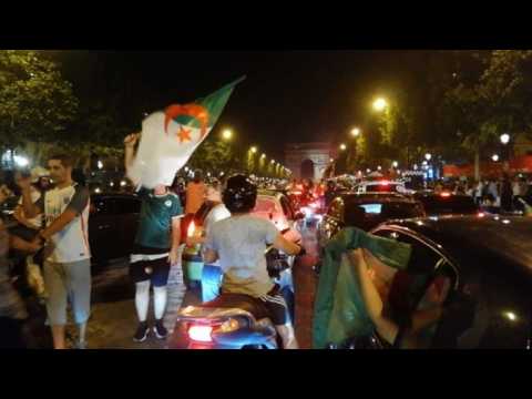 Algeria supporter celebrate in good spirit despite scuffles