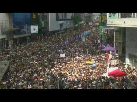 Seventh weekend anti-government protest in a row in Hong Kong