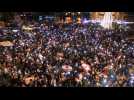 Lebanese celebrate in the streets of Tripoli after PM's resignation