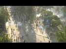 Protest near Chilean presidential palace in Santiago - Label : AFPTV - First images - Category : News