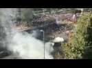 Chilean police disperse protesters in Italy Square - Label : AFPTV - First images - Category : News