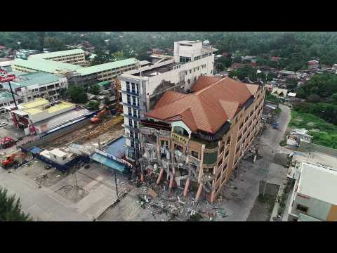 Buildings damaged in Philippines after third deadly quake in weeks