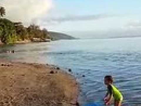 Magnifique coucher de soleil à Tahiti pour les footballeurs bisontins