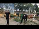 Hong Kong students barricade university - Label : AFPTV - First images - Category : News