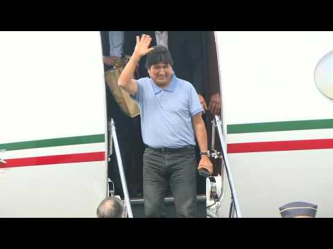 Bolivia's Evo Morales arrives in Mexico under political asylum