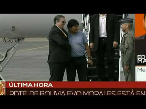 Bolivia's Evo Morales arrives in Mexico under political asylum