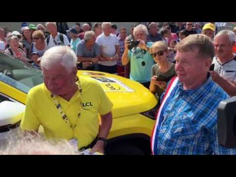 Raymond Poulidor à Aibre (25) lors du Tour de France 2019