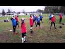 L'école de rugby du club de Vesoul (70) en plein entraînement