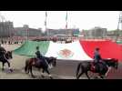 Mexico celebrates the anniversary of its revolution with a parade