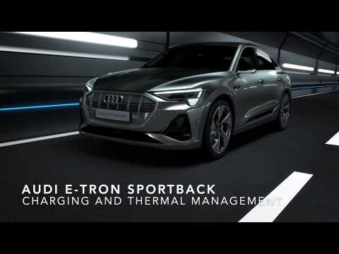 Charging and thermal management of the Audi e-tron Sportback Animation