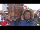 Bolivians carry coffins in thousand-strong funeral procession