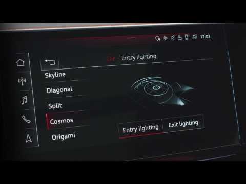 The new Audi e-tron Sportback Infotainment system