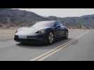 Porsche Taycan 4S in Volcano Grey Driving Video