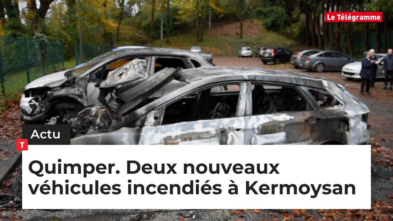 Quimper. Deux nouveaux véhicules incendiés à Kermoysan (Le Télégramme)