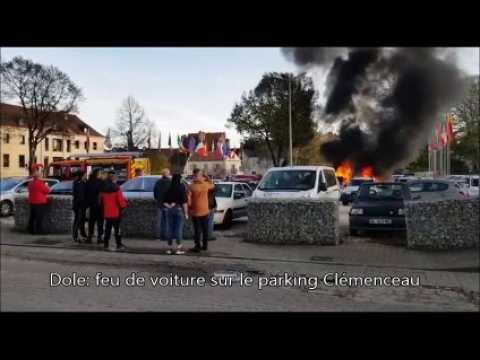 Dole: feu de voitures sur le parking Clémenceau