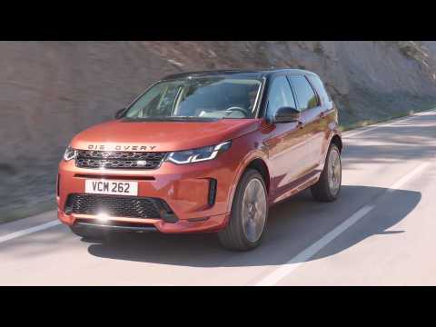 New Land Rover Discovery Sport in Namib Orange On-Road Driving