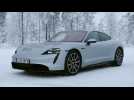 The new Porsche Taycan 4S Design in Dolomite Silver