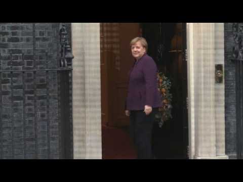 Arrival of world leaders to Downing Street