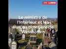Le ministre de l'Intérieur et les élus au cimetière de Westhoffen