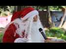 Santa Claus taxi driver collects toys for poor kids in Mexico