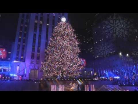 Rockefeller Christmas tree illuminated in New York to kick off holiday season