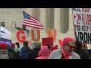 US: Activists gather outside Supreme Court ahead of gun control case