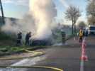 Haudainville : une voiture s'enflamme à la sortie de l'A4