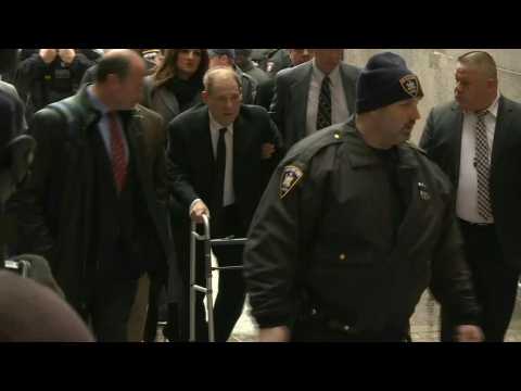 Harvey Weinstein arrives for start of sex crimes trial