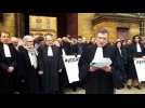 Metz : les robes noires en rangs serrés contre la réforme des retraites