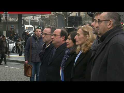 Paris attacks : sober tribute to victims at kosher supermarket