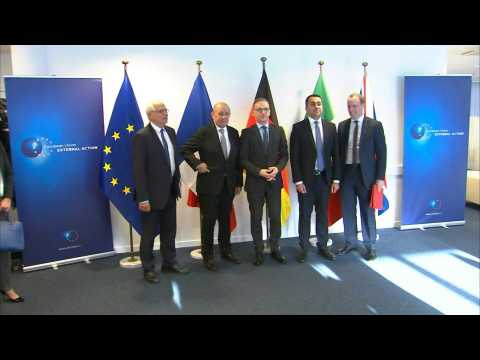 EU Foreign Policy chief meets key EU foreign ministers for talks on Libya