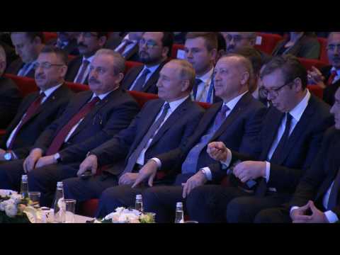 Putin and Erdogan attend Turkstream inauguration ceremony