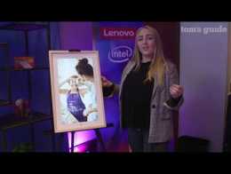 Hands-on with the Lenovo Smart Frame | Tom's Guide at CES 2020