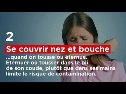 Gestes à adopter pour (essayer) d'éviter la grippe