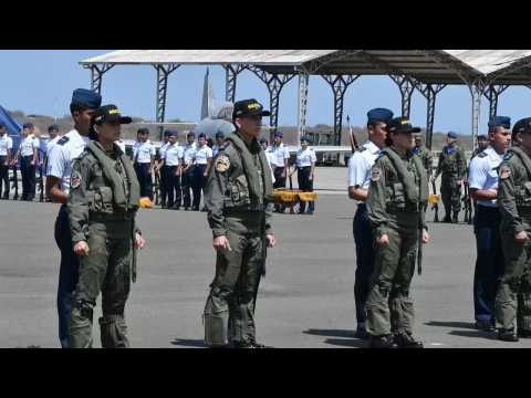 Ecuador Air Force takes its first two female combat pilots