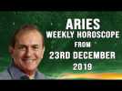 Aries Weekly Astrology Horoscope 23rd December 2019