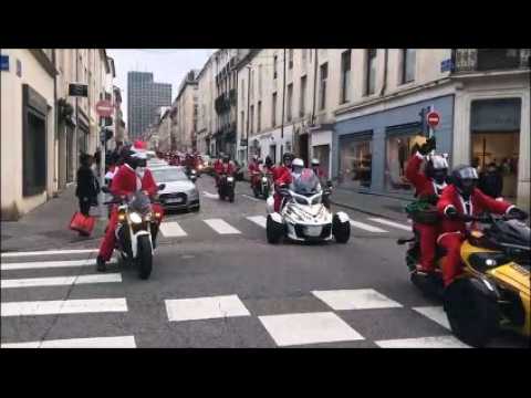 Nancy : les motards de Noël déferlent dans la ville