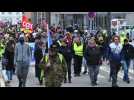 Syndicats et gilets jaunes manifestent à Strasbourg