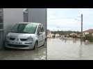 Flooded streets and homes in southwest France after storms