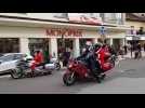 Les pères Noël motards défilent à Vesoul