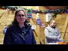 Marché de Noël de Saint Avold : Rebecca présente le chalet de l'office de tourisme de territoire