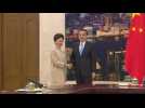 Hong Kong's Carrie Lam visits Beijing